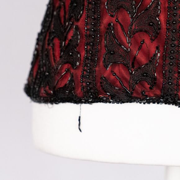 Vintage Laurence Kazar Beaded Top LARGE Whimsigoth Cocktail Evening Romantic - Picture 2 of 10